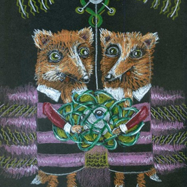 Лисички-сестрички слушают эфир