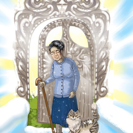 Далеко-далёко. Иллюстрация к стихотворению.