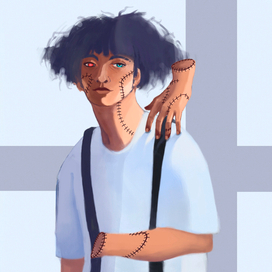 Фантазия на тему, а как бы выглядел Вешь из сериала "Уэнсдэй", если бы мы увидели его целиком