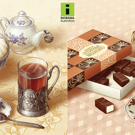 Иллюстрации для мороженого "Хладокомбинат №1".