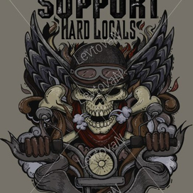 Байкерский принт