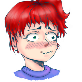 Стикер смущение