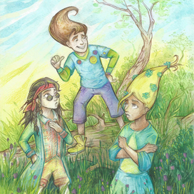 А меня папа берет в поход!