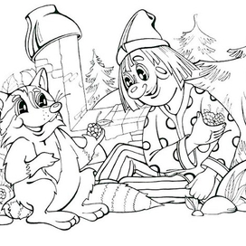 Буква Е(раскраска)