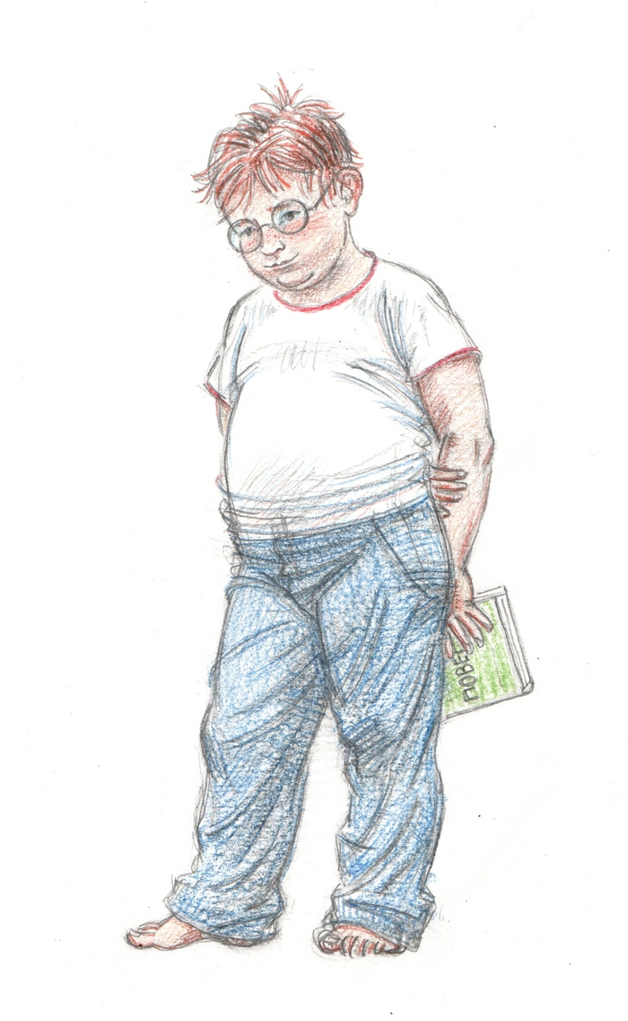 иллюстрация. Юрий Третьяков "Толстый мальчишка Глеб"("Речь"2015)