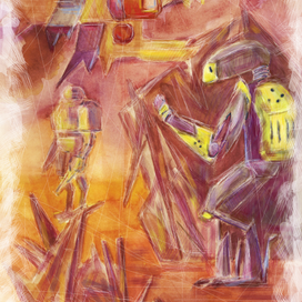 Иллюстрация к роману Брюса Стерлинга ''Схизматрица''