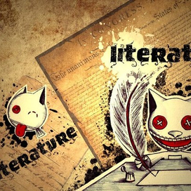 Обложка тетради "Литература" 