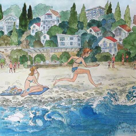 Зонтик улетел...