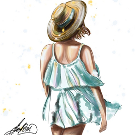 Девушка в стили fashion 