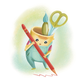 Бренд персонаж для школы творчества