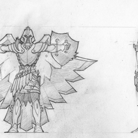 Фэнтезийный персонаж "Летающий воин" 