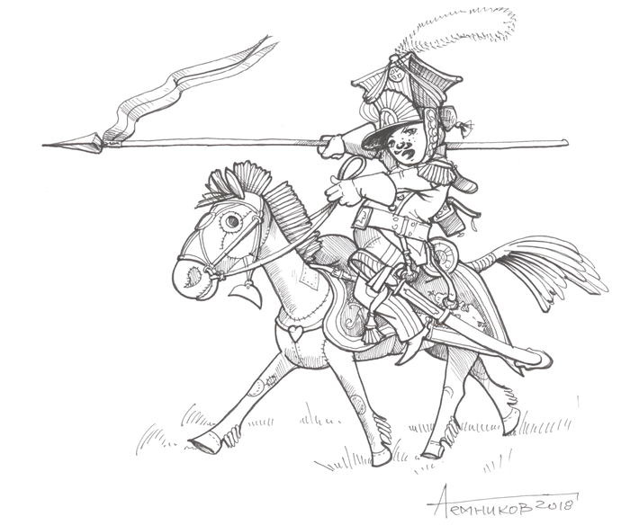 1-й полк шеволежер-лансьер Гвардии. Уланчег