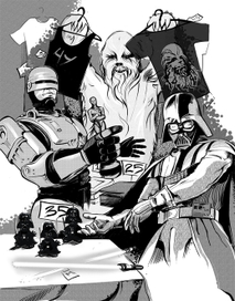 Для PLAYBOY Апрель 2012,статья о супер-героях