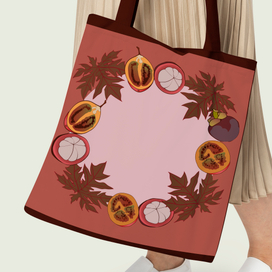 Векторный принт для дизайна сумки-шоппера