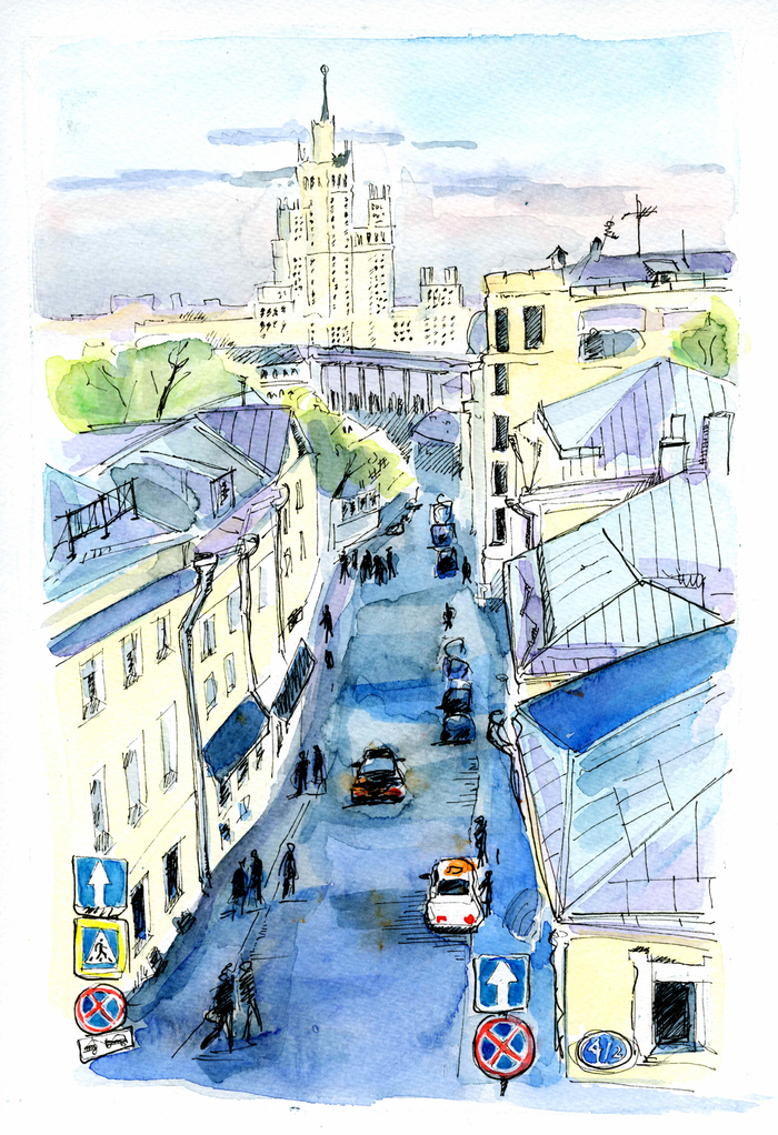 Москва. Весна. Вечер. 