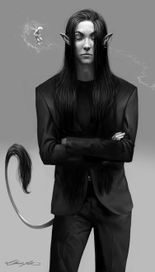 Why not to dress a fantasy guy in Armani suit? 