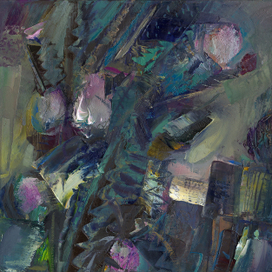 чертополох,цветущий за сараем