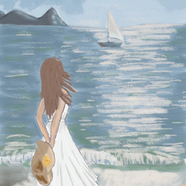 Девушка у моря