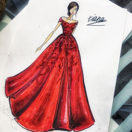 Fashion illustration Tiana Verner 