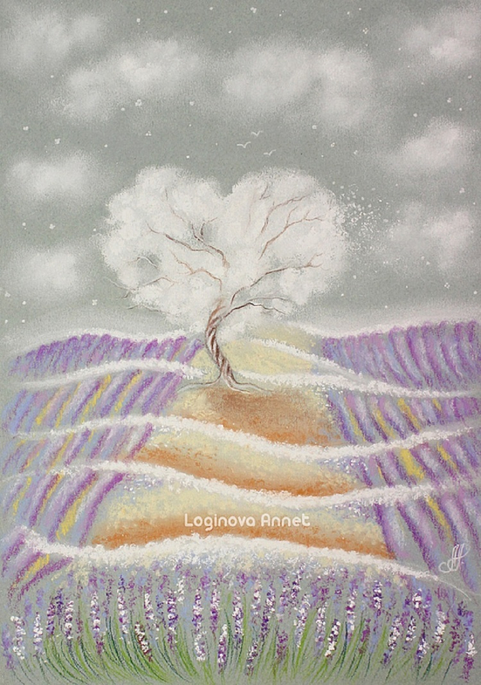 Лавандовое сердце