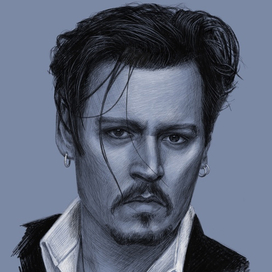 Портрет Джонни Деппа. Johnny Depp portrait 