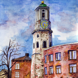 Часовая башня, Выборг.