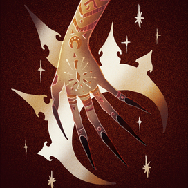 Мясяц в руке