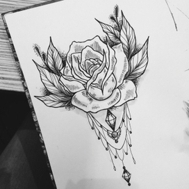 Tattoo art rose