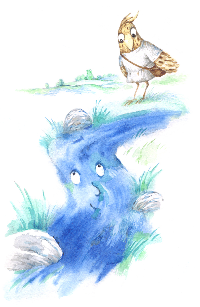 Жаворонок и ручей