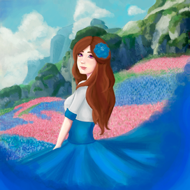 Дама в поле