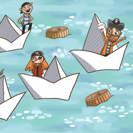 Пираты на бумажных корабликах