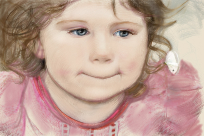 Девочка и мотылёк