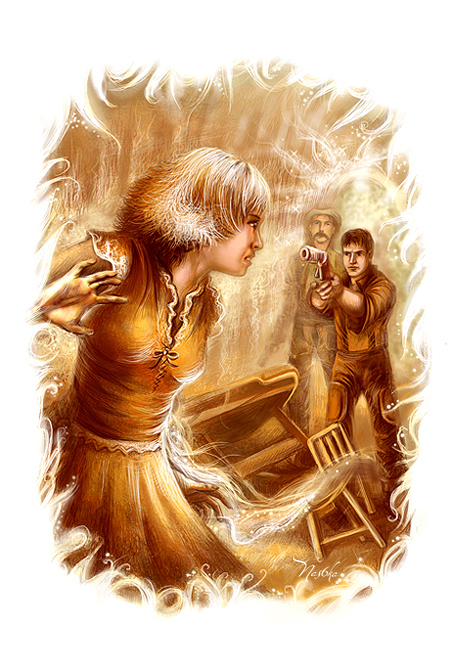 Иллюстрация к роману С.Лукьяненко «Спектр». Часть вторая — Оранжевый