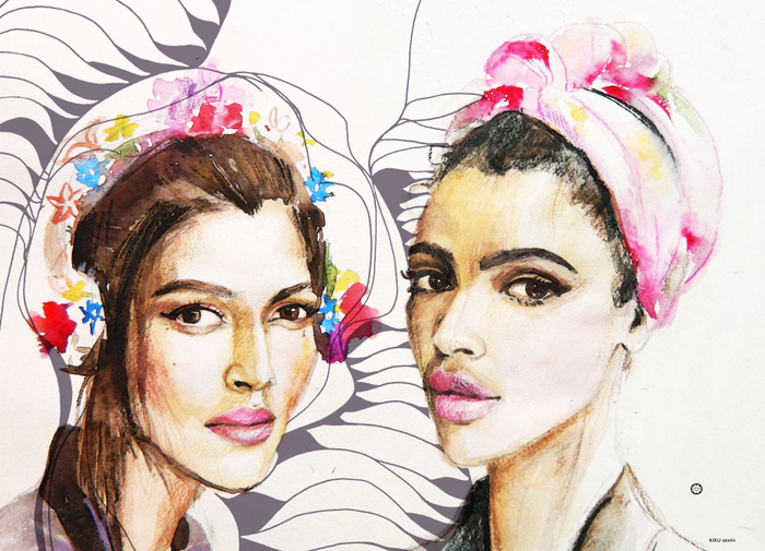 Модная иллюстрация.