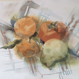 Мандарины и хурма