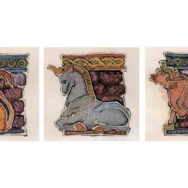 Лев, Единорог, Бык