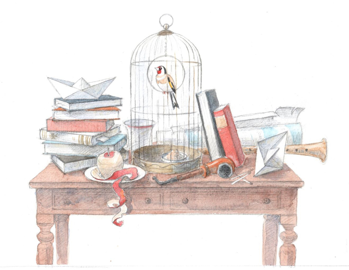 Иллюстрация к повести Луизы Мэй Олкотт "Маленькие женщины замужем"