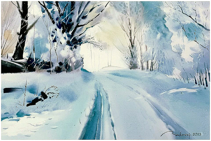 ,,Краски зимнего леса,,