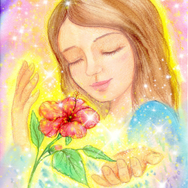 Гибискус расцвел