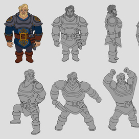 Богатырь, разработка концепта персонажа