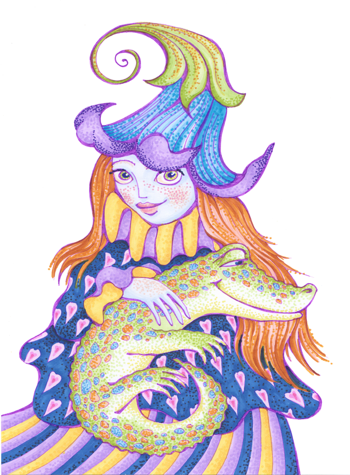 Дама с крокодилом