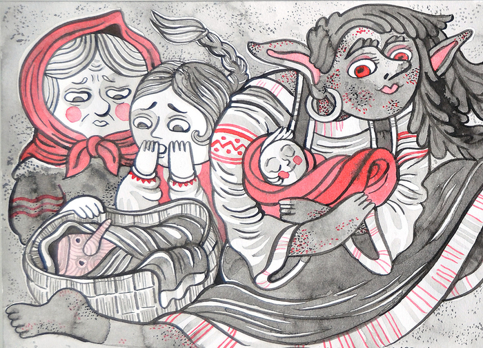 Кикимора_1ая иллюстрация