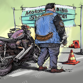 Мото_Байкер на открытии сезона 2021