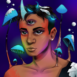 мальчик в грибочках