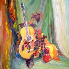 Гитара осенью (портрет)