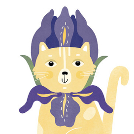 Котики-цветочки