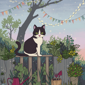 Сумерки в саду