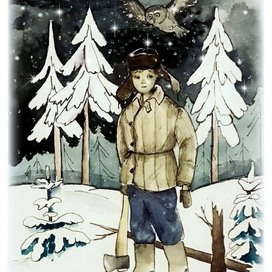 Иллюстрация к стихотворению М.Сахарновой ЕГОРКА