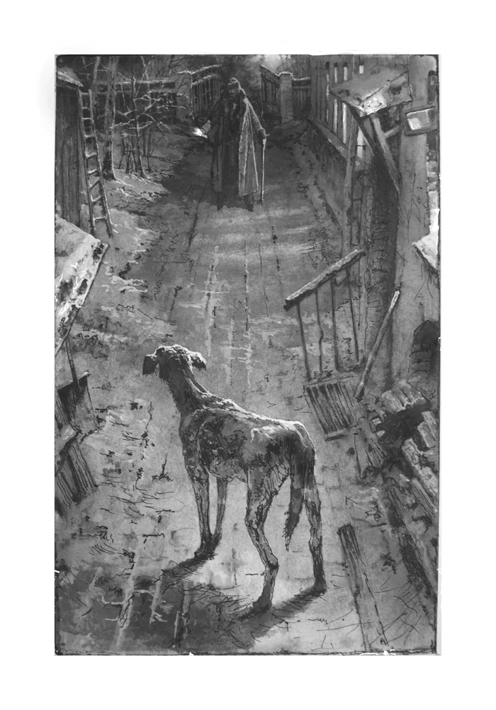 М.А.Булгаков "Собачье сердце" иллюстация к 1 главе