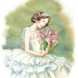 Для книжки о балерине Анне Павловой